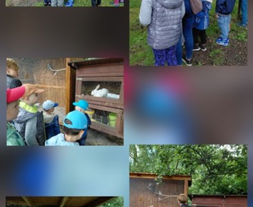 Zdjęcie przedstawia dzieci w trakcie zwiedzania.  - powiększ